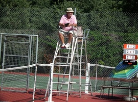 Le rôle de l'arbitre de chaise au tennis